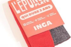 pack d’éponges plates réutilisables lavables Inga