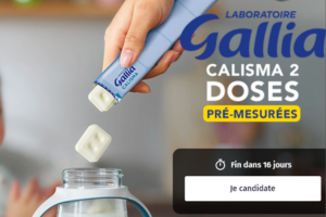 Lait infantile Calisma Doses Pré-mesurées de Gallia