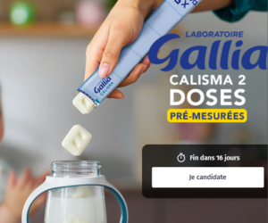 Lait infantile Calisma Doses Pré-mesurées de Gallia