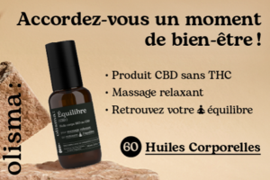 huile corporelle CBD Équilibre d’Olisma