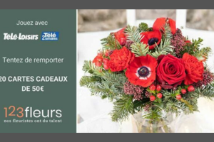 bon d’achat 123fleurs de 50 euros