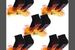 paire de chaussettes chauffantes