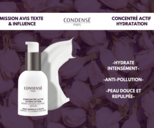 concentré actif hydratation Condensé Paris