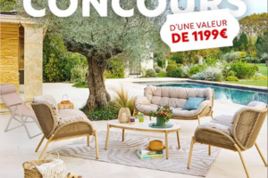 Maxi Bazar salon de jardin Meloane Taupe