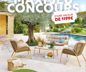 Maxi Bazar salon de jardin Meloane Taupe
