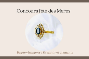 1001 Oui bague en or jaune 18k