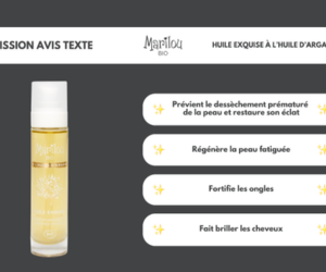 huile exquise de Marilou Bio