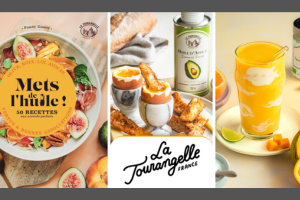 lot d’huiles La Tourangelle et son livre de recettes
