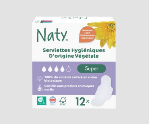 serviettes hygiéniques Super de NATY
