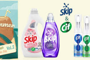 lot de produits d’entretien Skip & Cif