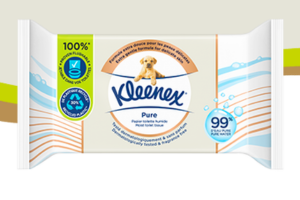 papier toilette humide Kleenex Pure