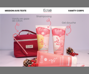 coffret vanity soins corps naturels Eclaē