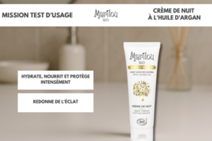 crème de nuit à l'huile d'argan bio de Marilou Bio