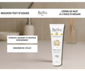 crème de nuit à l'huile d'argan bio de Marilou Bio