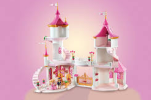 palais avec couple royal et trônes Playmobil