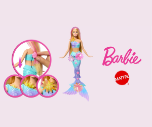 poupée Barbie Sirène à Fleurs Magiques de Mattel