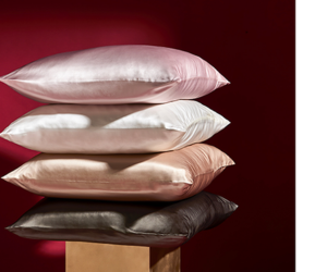 taie d’oreiller en soie Carré Blanc