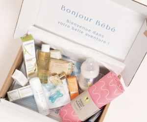 coffret de produits bébé Le Livre Bleu