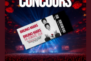 deux entrées pour le Romantic Tour de Bruno Mars à Paris