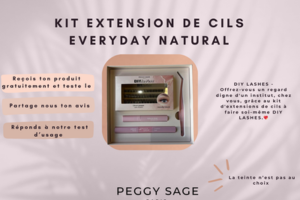 kit extension de cils Everyday Natural de Peggy Sage