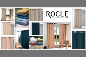 paire de rideaux Colin 100 % lin de Rocle