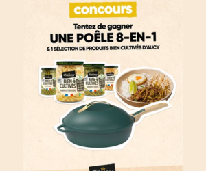 poêle 8-en-1 et une sélection de produits