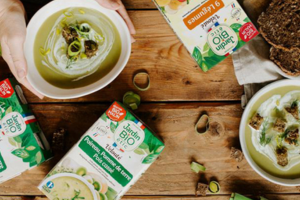 velouté poireau pomme de terre et pois cassé Jardin Bio étic