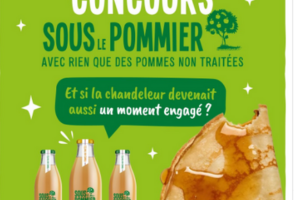 bouteilles de pur jus de pommes