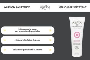 gel visage nettoyant de Marilou Bio