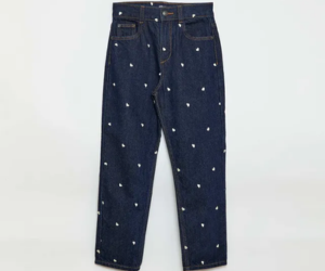 pantalon droit en denim Kiabi pour petite fille