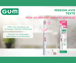 brosse à dents GUM SONIC SENSITIVE
