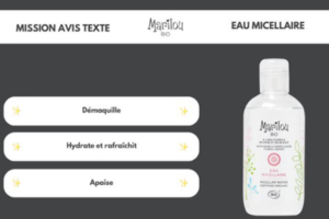 eau micellaire de Marilou Bio