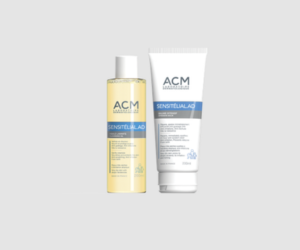 huile lavante et baume intensif Sensitélial.AD d’ACM