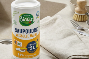 saupoudre vaisselle main senteur citron Biovie